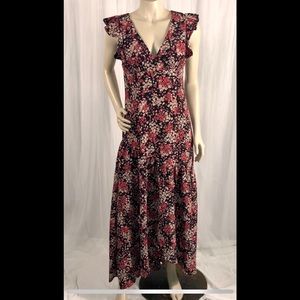 Altar’d State - Floral maxi dress with flutter sleeves